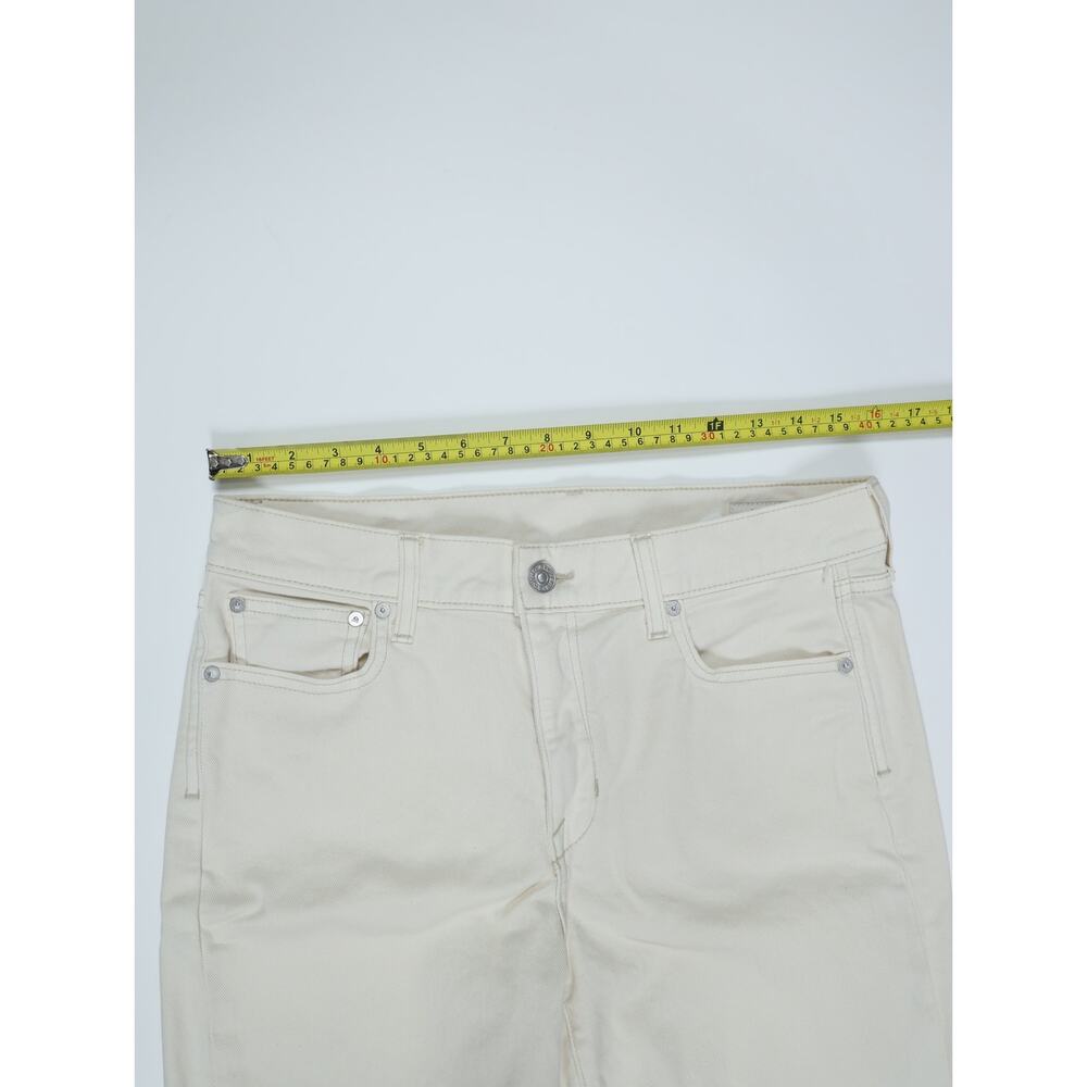AYR The Frenchie Jeans 29 Ecru Cream Wide Straight Organic Cotton Made in USA - Picture 13 of 15